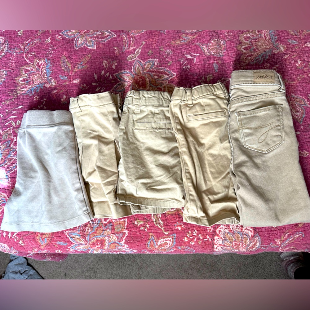 Khaki Uniform Bottoms Size 4T